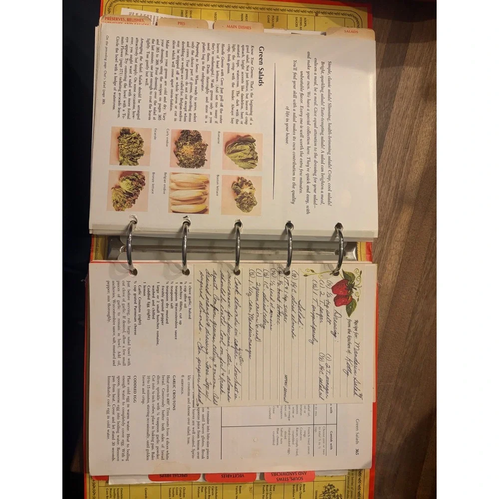 Vintage Betty Crocker Cookbook 5 Ring Spiral Binder Golden Press Red Retro 1969